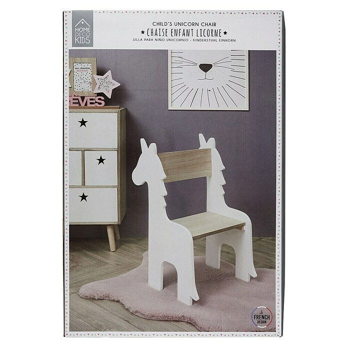 Home Deco Kids Silla Unicornio (Blanco/Madera, Específico para: Niños pequeños) | BAUHAUS