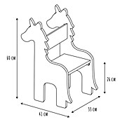 Home Deco Kids Silla Unicornio (Blanco/Madera, Específico para: Niños pequeños) | BAUHAUS