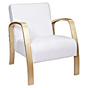 Home Deco Factory Sillón Hella (L x An x Al: 61 x 80 x 75 cm, Blanco, Textil rizado) | BAUHAUS