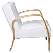 Home Deco Factory Sillón Hella (L x An x Al: 61 x 80 x 75 cm, Blanco, Textil rizado) | BAUHAUS