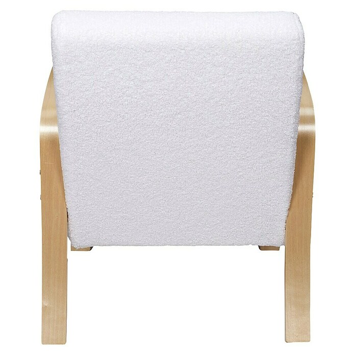 Home Deco Factory Sillón Hella (L x An x Al: 61 x 80 x 75 cm, Blanco, Textil rizado) | BAUHAUS