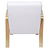 Home Deco Factory Sillón Hella (L x An x Al: 61 x 80 x 75 cm, Blanco, Textil rizado) | BAUHAUS