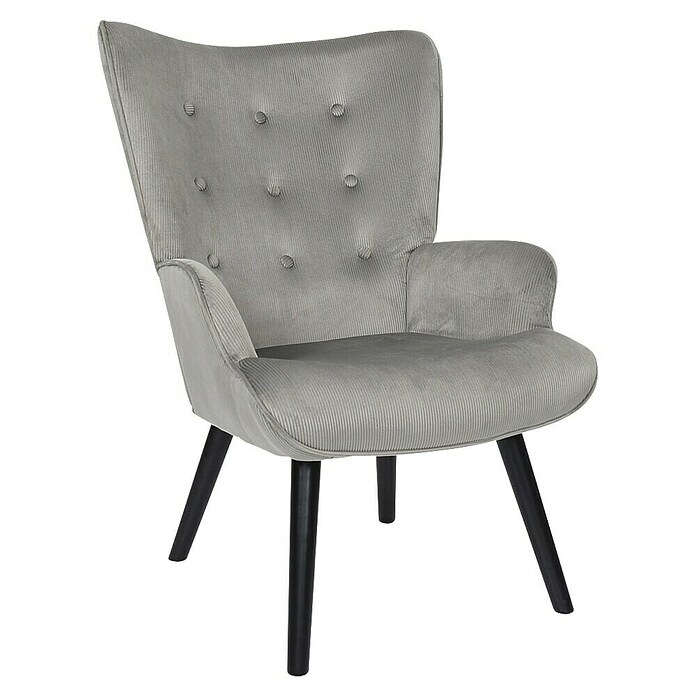 Home Deco Factory Giulia Sillón (L x An x Al: 75 x 68 x 96 cm, Gris) | BAUHAUS
