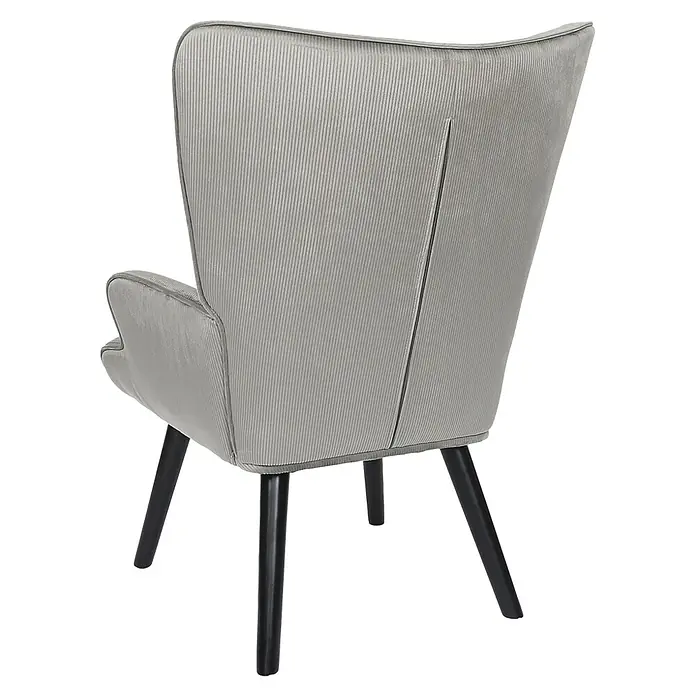 Home Deco Factory Giulia Sillón - L x An x Al: 75 x 68 x 96 cm, Gris - Este sillón gris con su diseño moderno es un verdadero atractivo. Sus líneas limpias y su forma cómoda lo convierten en un lugar preferido.