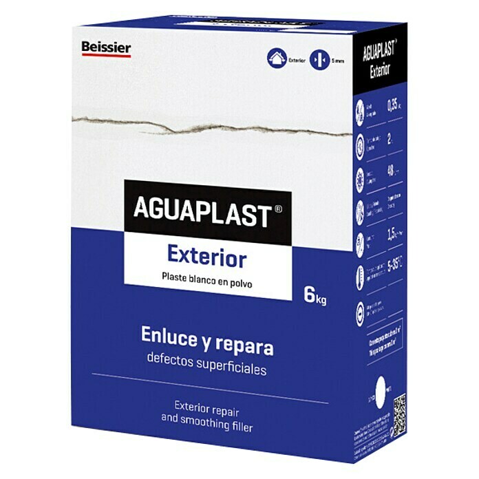Beissier Aguaplast Plaste exterior (Blanco, 20 kg)