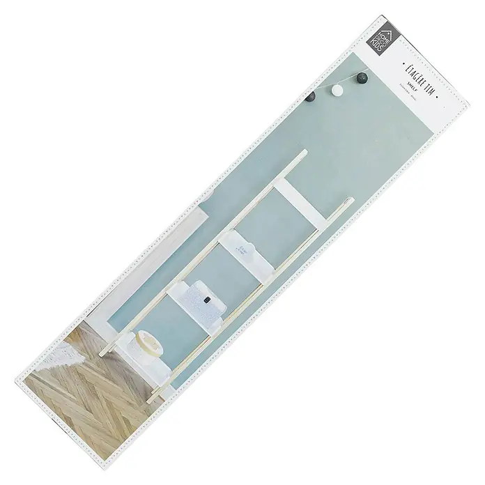 Home Deco Kids Estantería de madera - MDF, Blanco/Natural, Específico para: Niños de 3 a 5 años - Vista del producto: La elegante estantería TIM de Home for Kids se presenta en un embalaje atractivo.