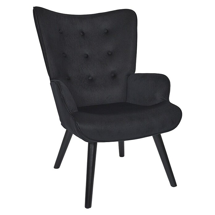 Home Deco Factory Giulia Sillón (L x An x Al: 75 x 68 x 96 cm, Negro) | BAUHAUS