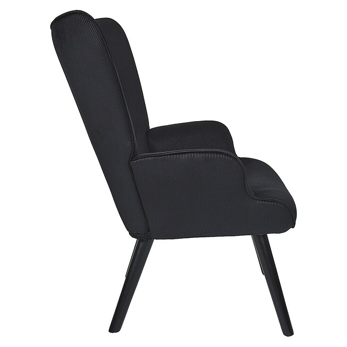 Home Deco Factory Giulia Sillón (L x An x Al: 75 x 68 x 96 cm, Negro) | BAUHAUS