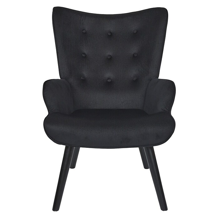 Home Deco Factory Giulia Sillón (L x An x Al: 75 x 68 x 96 cm, Negro) | BAUHAUS
