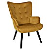 Home Deco Factory Giulia Sillón (L x An x Al: 75 x 68 x 96 cm, Mostaza) | BAUHAUS