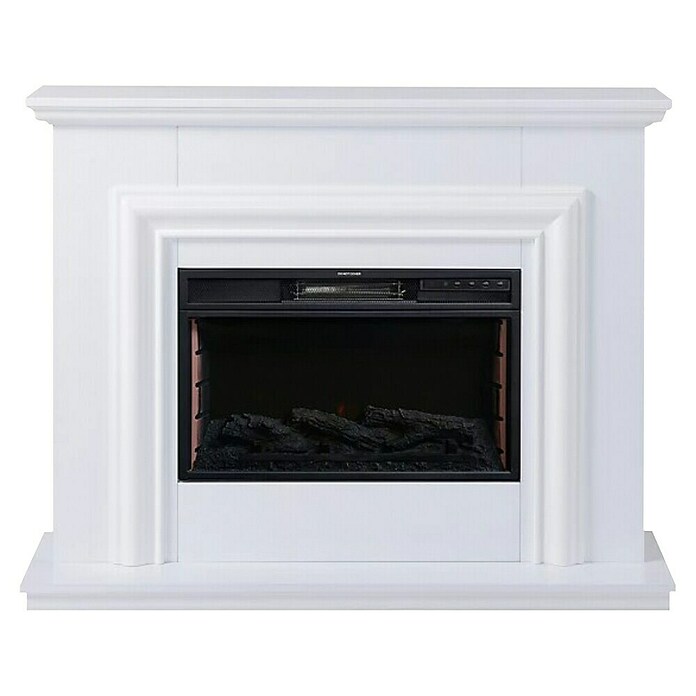 Focalpoint Chimenea eléctrica Amersham (2.000 W, Blanco, 33 x 114 x 88,6 cm) | BAUHAUS