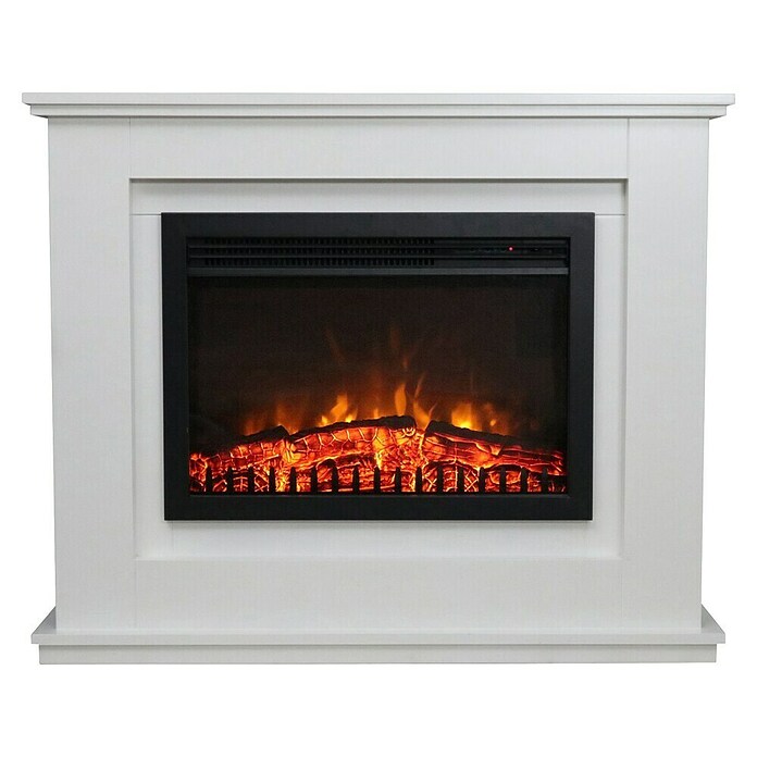 Focalpoint Chimenea eléctrica Medford (2.000 W, Blanco, 27,5 x 98 x 81 cm) | BAUHAUS