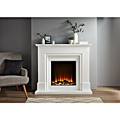 Focalpoint Chimenea eléctrica Kendal (2.000 W, Blanco, 38 x 125 x 99 cm) | BAUHAUS