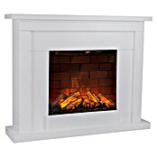 Focalpoint Chimenea eléctrica Atherstone Brick (2.000 W, Blanco, 24 x 100 x 80 cm) | BAUHAUS