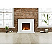 Focalpoint Chimenea eléctrica Atherstone Brick (2.000 W, Blanco, 24 x 100 x 80 cm) | BAUHAUS
