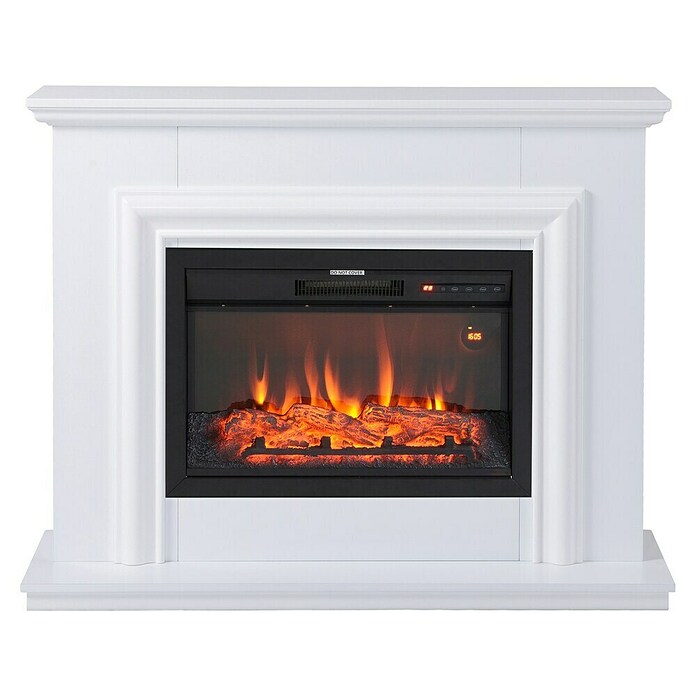 Focalpoint Chimenea eléctrica Amersham (2.000 W, Blanco, 33 x 114 x 88,6 cm) | BAUHAUS