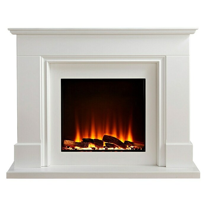 Focalpoint Chimenea eléctrica Kendal (2.000 W, Blanco, 38 x 125 x 99 cm) | BAUHAUS