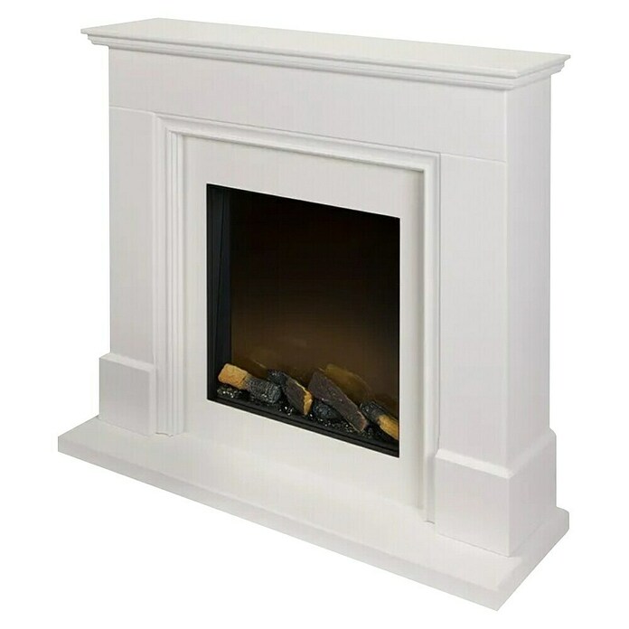 Focalpoint Chimenea eléctrica Kendal (2.000 W, Blanco, 38 x 125 x 99 cm) | BAUHAUS