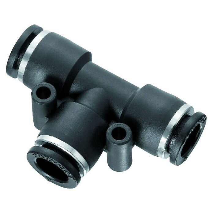 Proair T-cev povezovalni del  (Črna, Diameter cevi: 6 mm) | 2593 - Allgemeines Kompr zubeh/Filter/Druckmind/Kupp | BCDG - Zubehör Druckluft | BCD - Maschinenzubehör | BC - Maschinenzubehör | B - Werkz/Masch/Maschzubeh/Auto | BAUHAUS