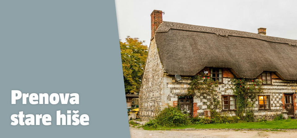 Stara kamnita hiša na podeželju