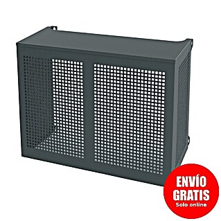 Protector para unidad exterior (Ancho: 95 cm, Largo: 50 cm, Altura: 70 cm, Metal, Gris)