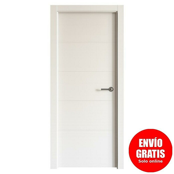Pack puerta de interior Recife EVO (82,5 x 203 cm, Apertura según normativa: Izquierda, Blanco) | BAUHAUS