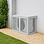 ZimaKlima Protector para unidad exterior (Ancho: 110 cm, Largo: 55 cm, Altura: 95 cm, Metal, Blanco) | BAUHAUS