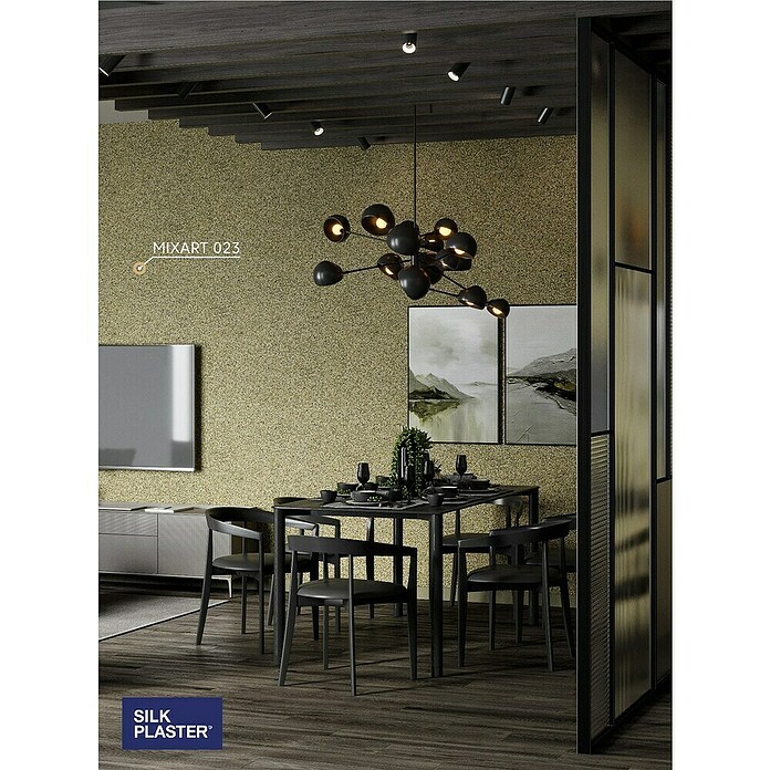 Silk Plaster Revestimiento decorativo Piedra Líquida MIXART (Dorado 023, 2,5 kg) | BAUHAUS