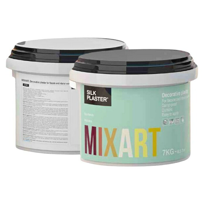 Silk Plaster Revestimiento decorativo Piedra Líquida MIXART (Blanco 025, 7 kg) | BAUHAUS