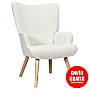 Home Deco Factory Sillón Rhea (L x An x Al: 75 x 68 x 96 cm, Blanco, Textil rizado) | BAUHAUS