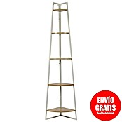Home Deco Factory Estantería esquinera (An x Al: 34 x 180 cm, Número de baldas: 5 ud., Blanco/Beige) | BAUHAUS