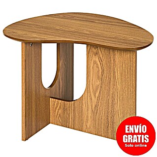 Home Deco Factory Calypso Mesa auxiliar (L x An x Al: 48 x 60 x 42 cm, MDF, Relieves curvos)