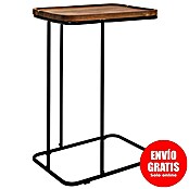 Home Deco Factory Mesa auxiliar Acacia (L x An: 30 x 40 cm, Marrón/Negro) | BAUHAUS
