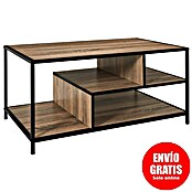 Home Deco Factory Edison Mesa de centro (L x An x Al: 40 x 110 x 45 cm, Negro/Marrón) | BAUHAUS