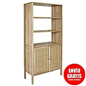 Home Deco Factory Bali Aparador buffet (L x An x Al: 37 x 80 x 163 cm, Marrón, Con ratán trenzado) | BAUHAUS