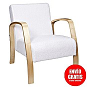 Home Deco Factory Sillón Hella (L x An x Al: 61 x 80 x 75 cm, Blanco, Textil rizado) | BAUHAUS
