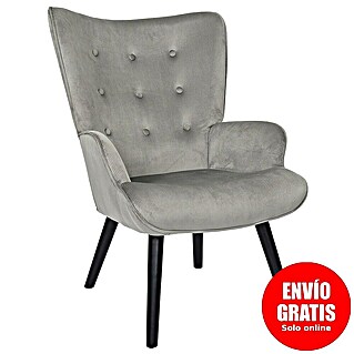 Home Deco Factory Giulia Sillón (L x An x Al: 75 x 68 x 96 cm, Gris)