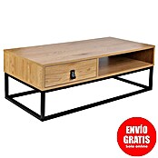 Home Deco Factory Abbot Mesa de centro (L x An x Al: 50 x 100 x 36 cm, Marrón/Negro) | BAUHAUS