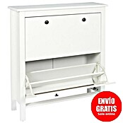Home Deco Factory Zapatero (L x An x Al: 24,5 x 78 x 92 cm, Blanco, Número de compartimentos: 2 ud.) | BAUHAUS