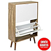 Home Deco Factory Zapatero (L x An x Al: 23,5 x 60 x 91,5 cm, Blanco/Marrón, Número de compartimentos: 2 ud.) | BAUHAUS