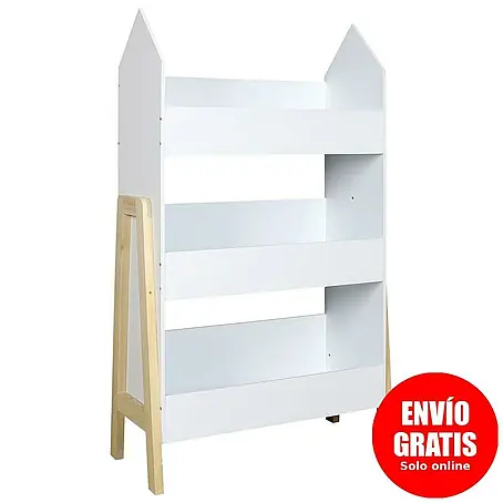 Home Deco Kids  Estantería de madera Casita