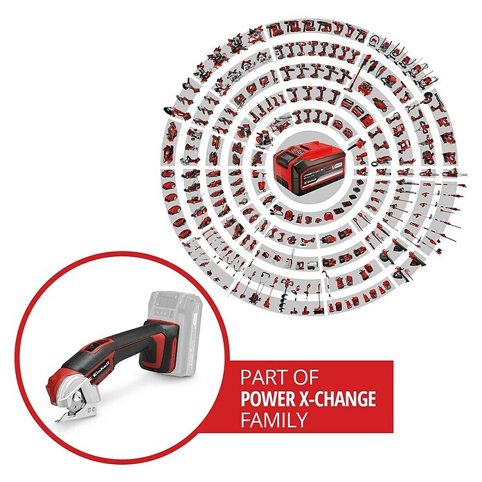 Einhell Power X-Change 18V Akumulatorske univerzalne škarje TE-UC 18/6 Li - Solo  (18 V, Brez baterije) | 2297 - Akkumaschinen sonstige | BBDI - Akkugeräte | BBD - Elektro WZ/Großmaschinen | BB - ElektroWZ/Großmaschinen | B - Werkz/Masch/Maschzubeh/Auto | BAUHAUS