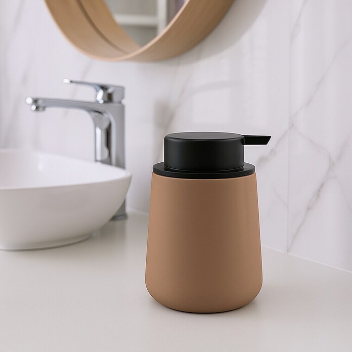 MSV Maonie Dispensador de jabón (Cerámica, Capuccino) | BAUHAUS