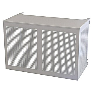 Protector para unidad exterior (Ancho: 95 cm, Largo: 50 cm, Altura: 70 cm, Metal, Blanco)