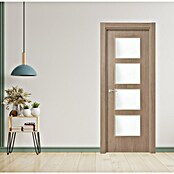 Puerta interior vinílica Toronto (62,5 x 203 cm, Apertura: Derecha, Alveolar, Vidriera)