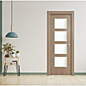 Puerta interior vinílica Toronto (62,5 x 203 cm, Apertura: Izquierda, Alveolar, Vidriera)