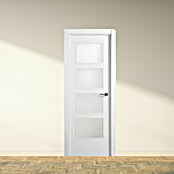 Puerta interior Blanca (72,5 x 203 cm, Apertura: Izquierda, Alveolar, Vidriera)