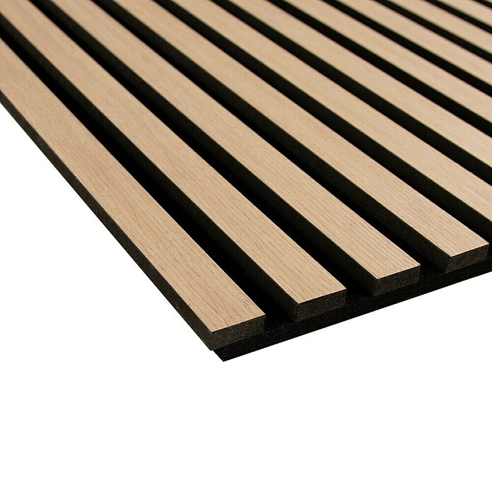 Akustikpaneel Light Oak (2 440 x 605 x 18 mm, Light Oak) | BAUHAUS