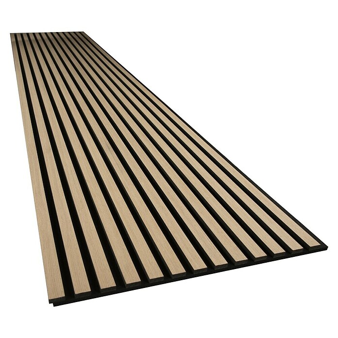 Akustikpaneel Light Oak (2 440 x 605 x 18 mm, Light Oak) | BAUHAUS