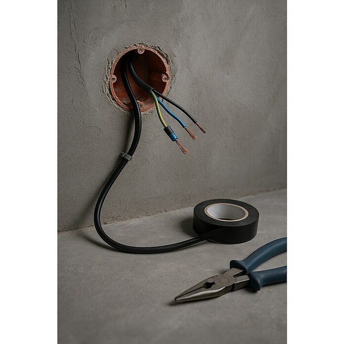 Bricable Cable unipolar Fase (H05VV-F, Número de cables: 3, 25 m, Negro, 2,5 mm²) | BAUHAUS